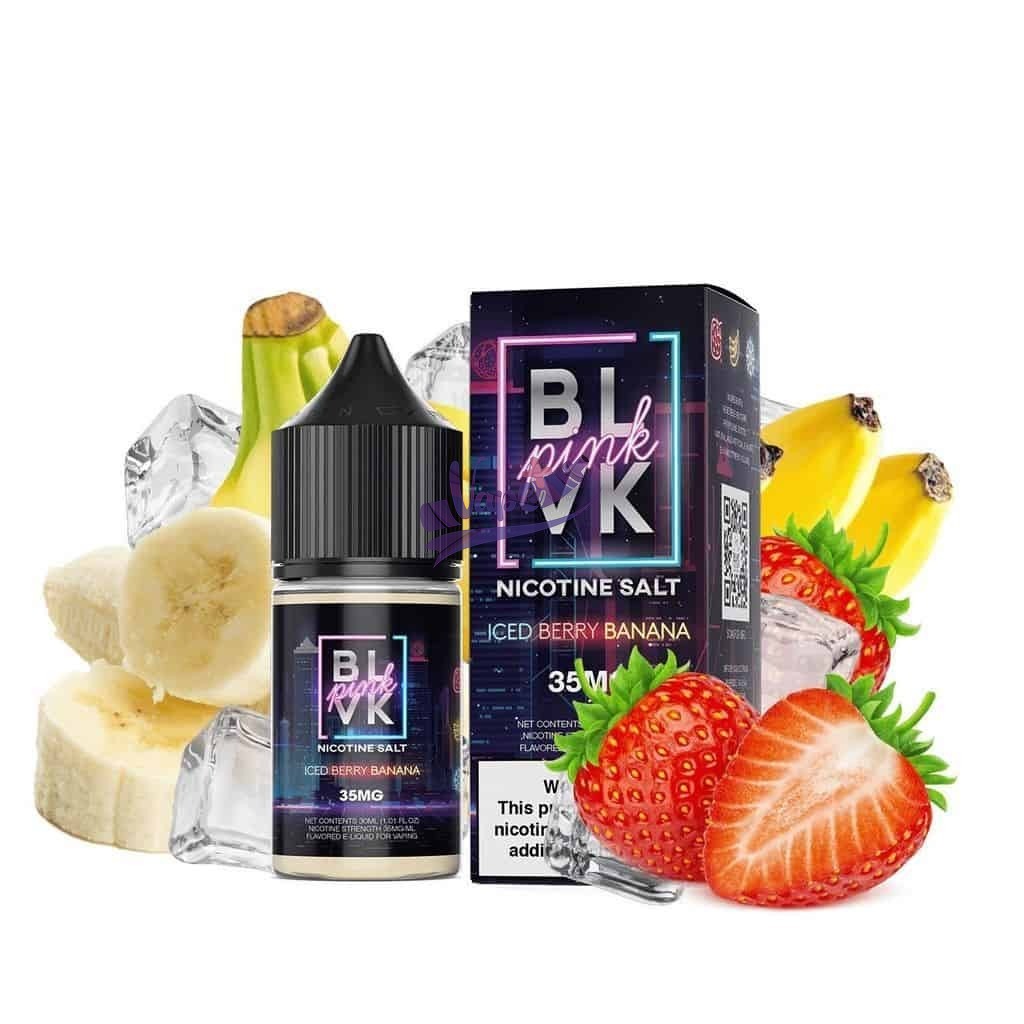 جویس بی ال وی کی توت فرنگی موز یخ | BLVK ICED BERRY BANANA–PINK SERIES - تصویر 2