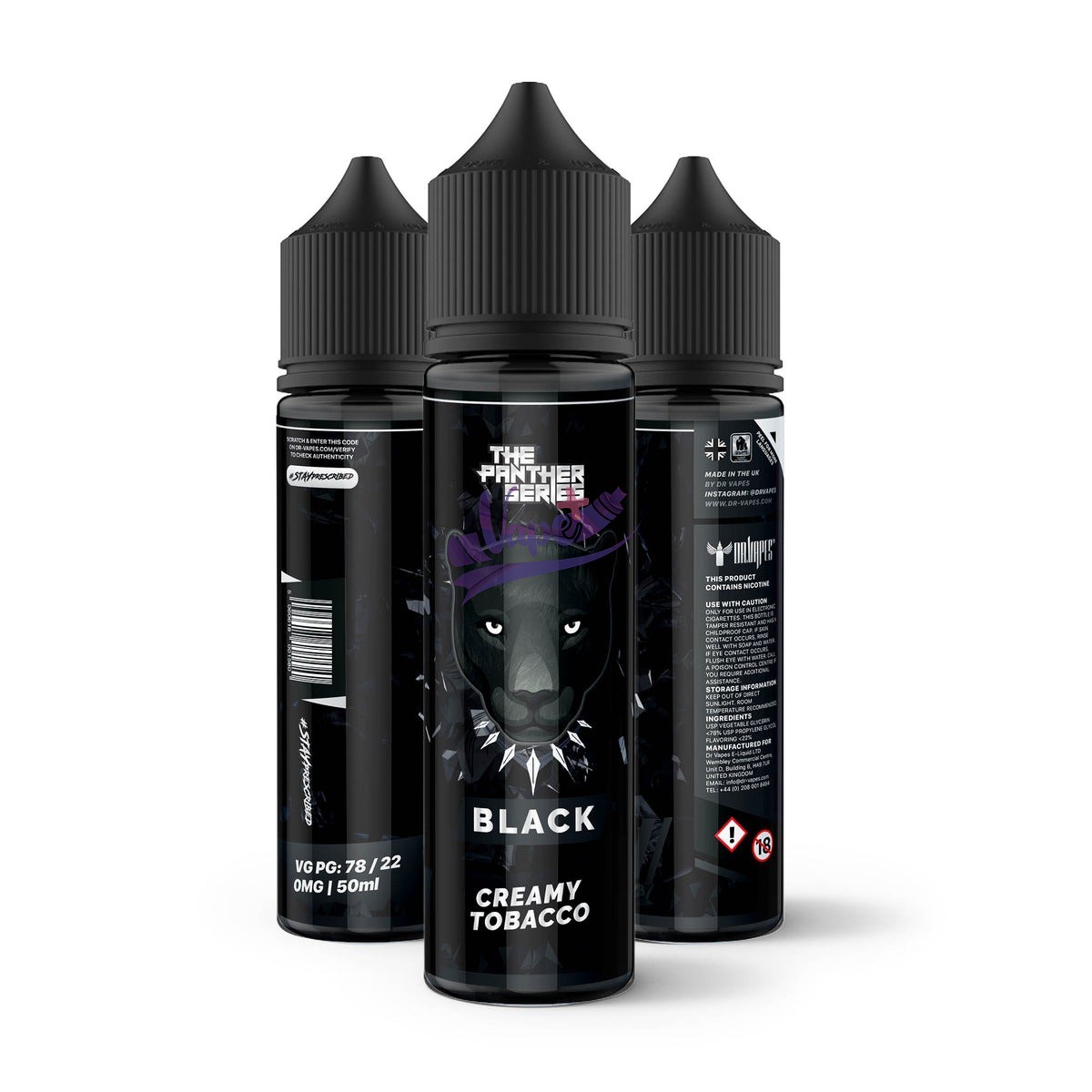 جویس دکتر ویپز تنباکو وانیل بستنی DR.VAPES BLACK PANTHER - تصویر 2