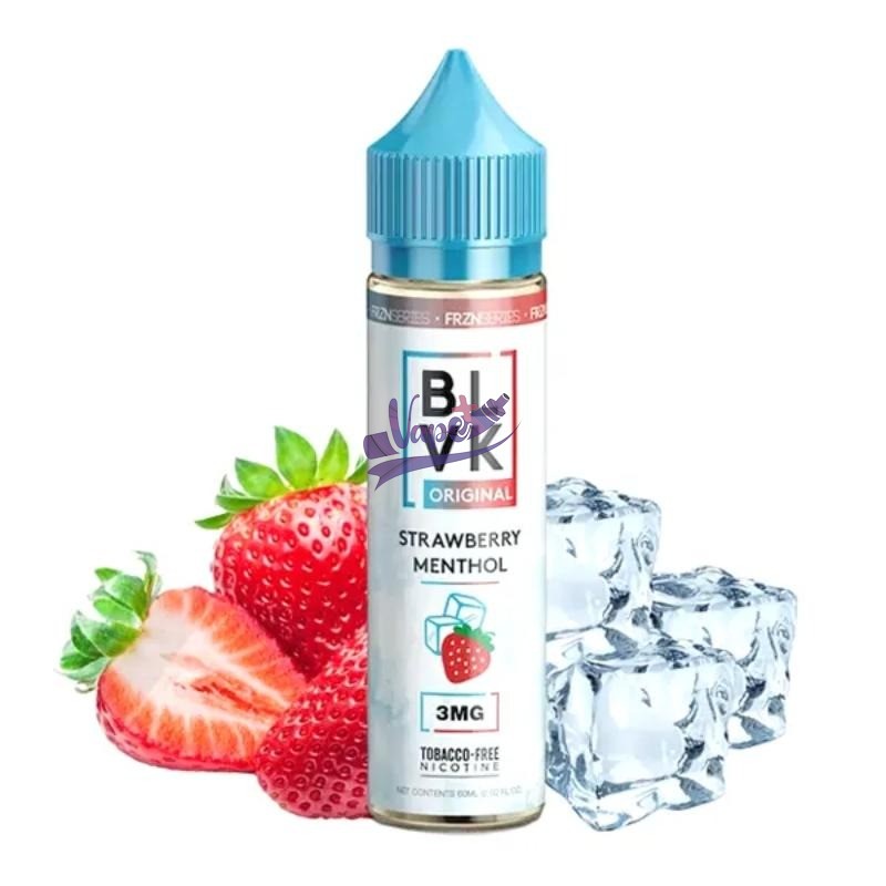 جویس توت فرنگی یخ بی ال وی کی | BLVK STRAWBERRY MENTHOL - تصویر 2