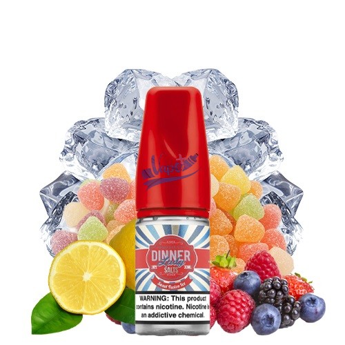 نیکوتین سالت آبنبات میوه‌ای یخ دینر لیدی | DINNER LADY SWEET FUSION ICE 30ML - تصویر 2