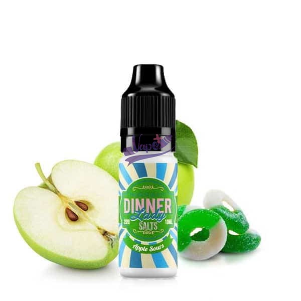 نیکوتین سالت آبنبات سیب ترش دینر لیدی | DINNER LADY APPLE SOURS (10ml) - تصویر 2