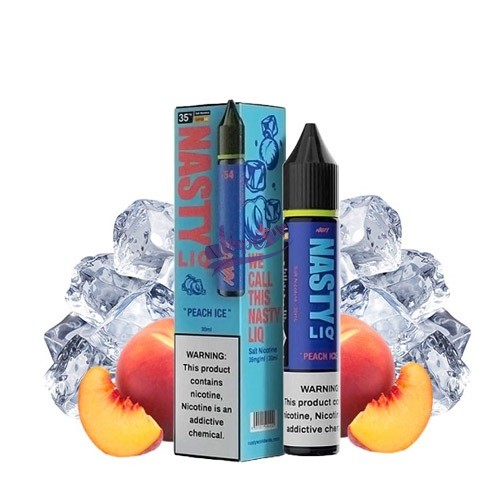 نیکوتین سالت هلو یخ نستی | Nasty LIQ Peach Ice Salt