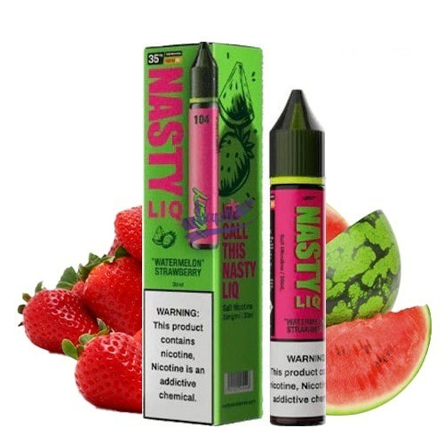 نیکوتین سالت هندوانه توت‌فرنگی نستی | Nasty LIQ Watermelon Strawberry