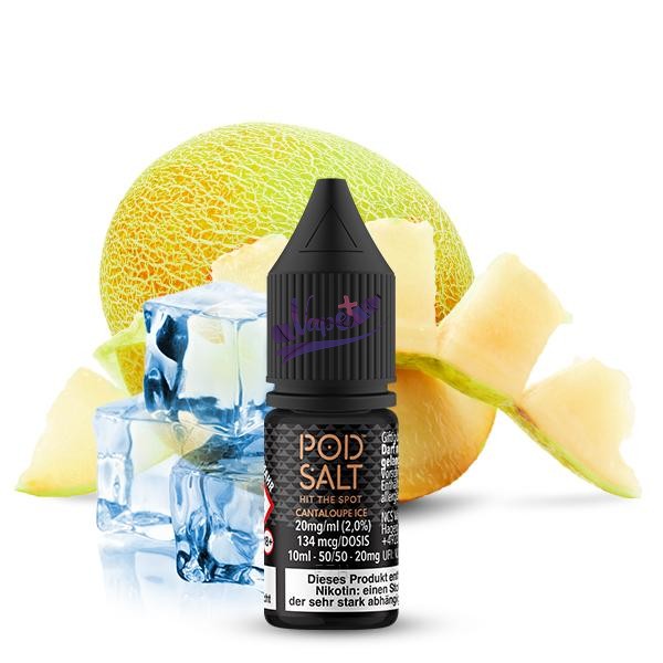 نیکوتین سالت پاد سالت طالبی یخ ۱۰ میل | Pod Salt Cantaloupe Ice Salt (10ml) - تصویر 2