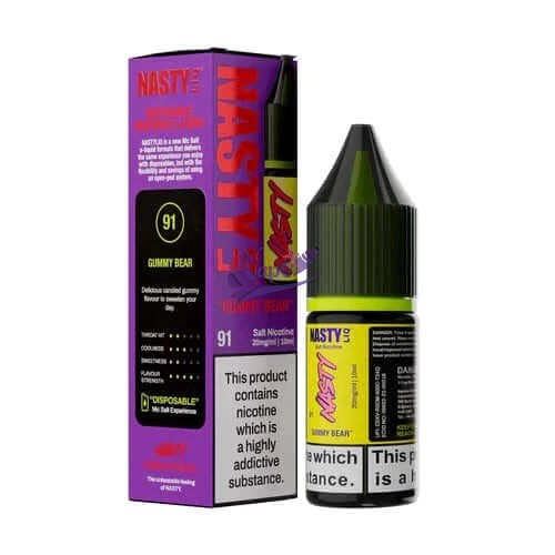 نیکوتین سالت پاستیل خرسی نستی ۱۰ میل | NASTY GUMMY BEAR MINI SALT