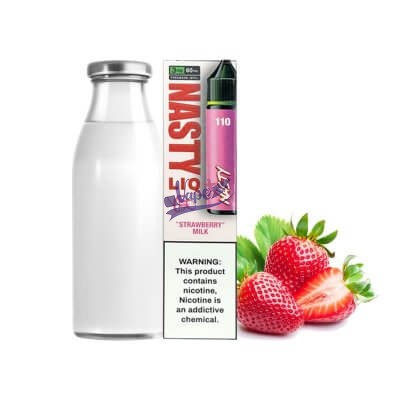 نیکوتین سالت شیر توت‌فرنگی نستی | Nasty LIQ Strawberry Milk Salt