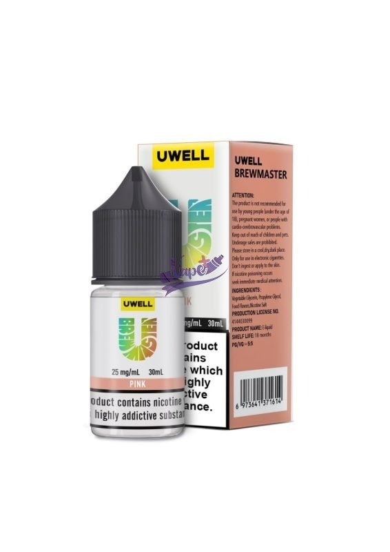 نیکوتین سالت صورتی یوول | Uwell Pink Salt (30ml) - تصویر 2