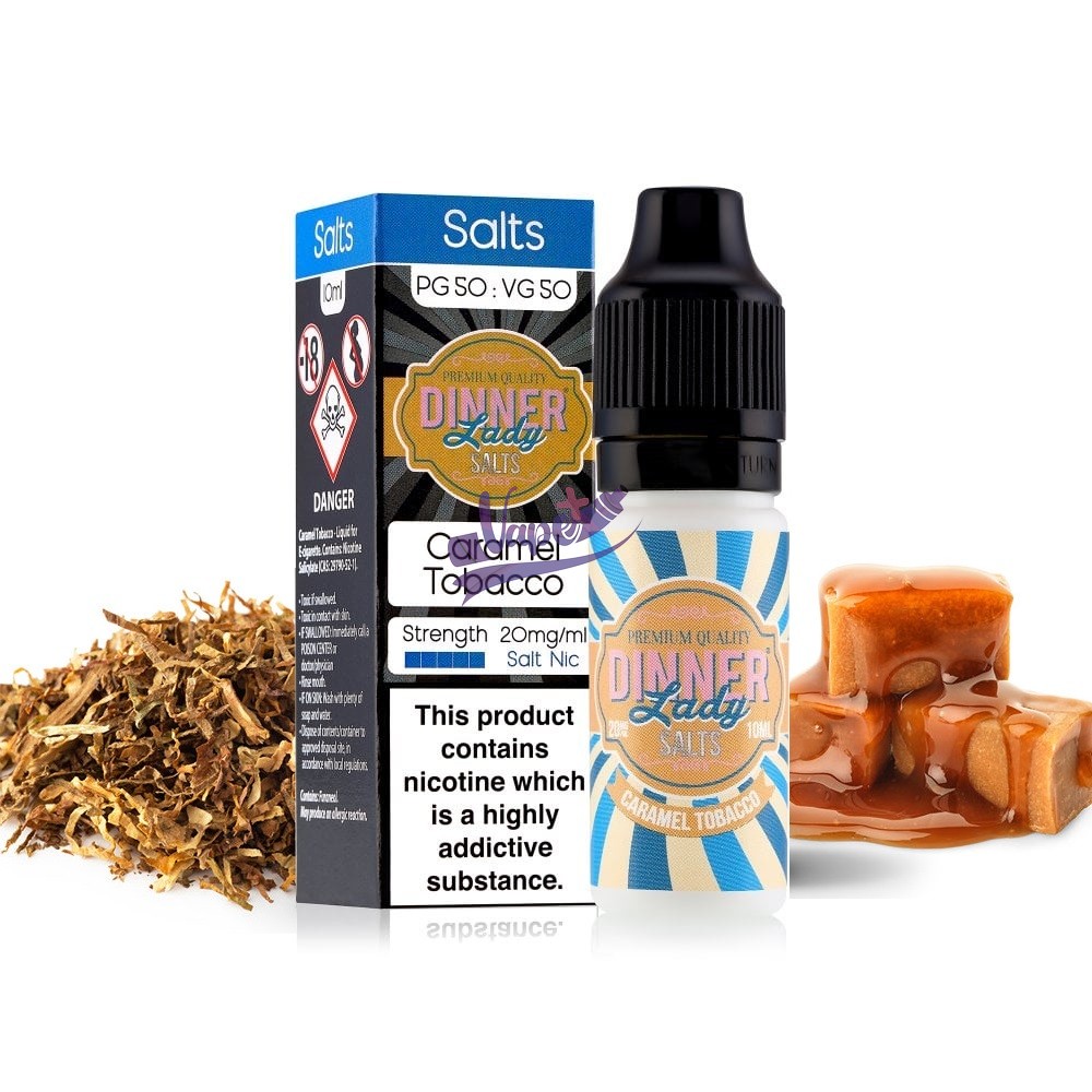 نیکوتین سالت تنباکو کارامل دینر لیدی | DINNER LADY CARAMEL TOBACCO (10ml) - تصویر 2