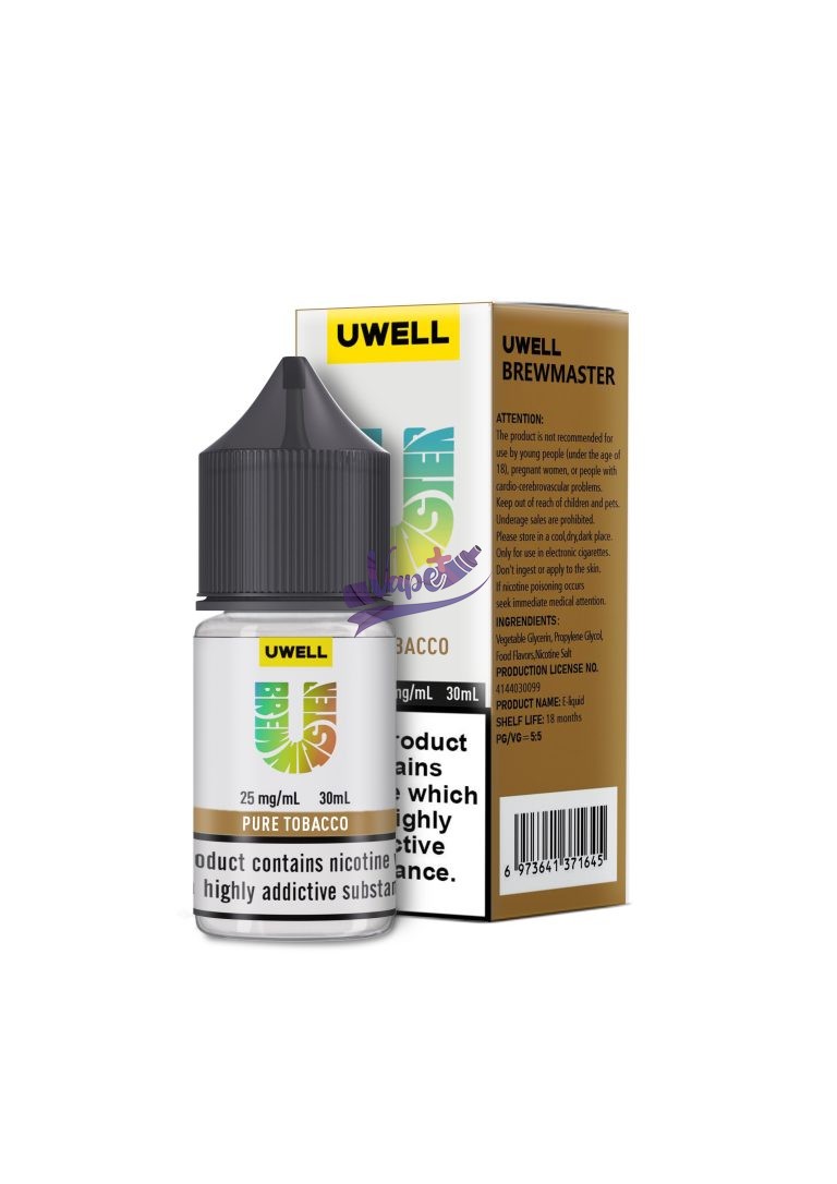 نیکوتین سالت تنباکو خالص کمپانی یوول | Uwell Salt Pure Tobacco 30ml - تصویر 2