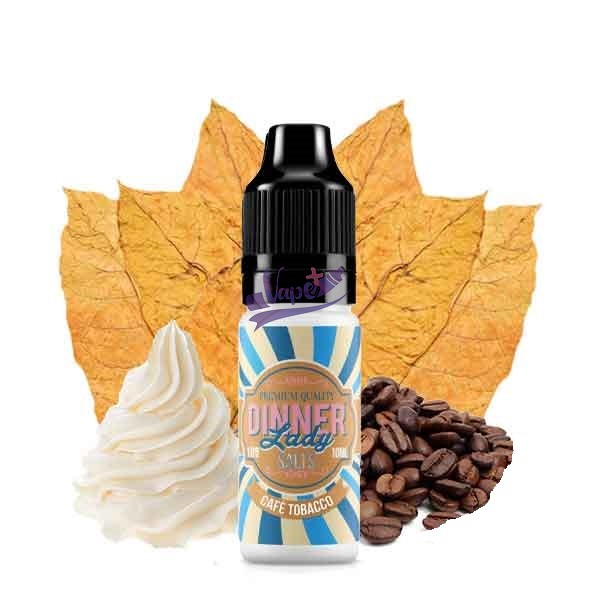 نیکوتین سالت تنباکو خامه قهوه دینر لیدی | DINNER LADY CAFE TOBACCO (10ml) - تصویر 2