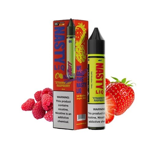 نیکوتین سالت توت‌فرنگی رزبری نستی | Nasty LIQ Strawberry Raspberry Salt