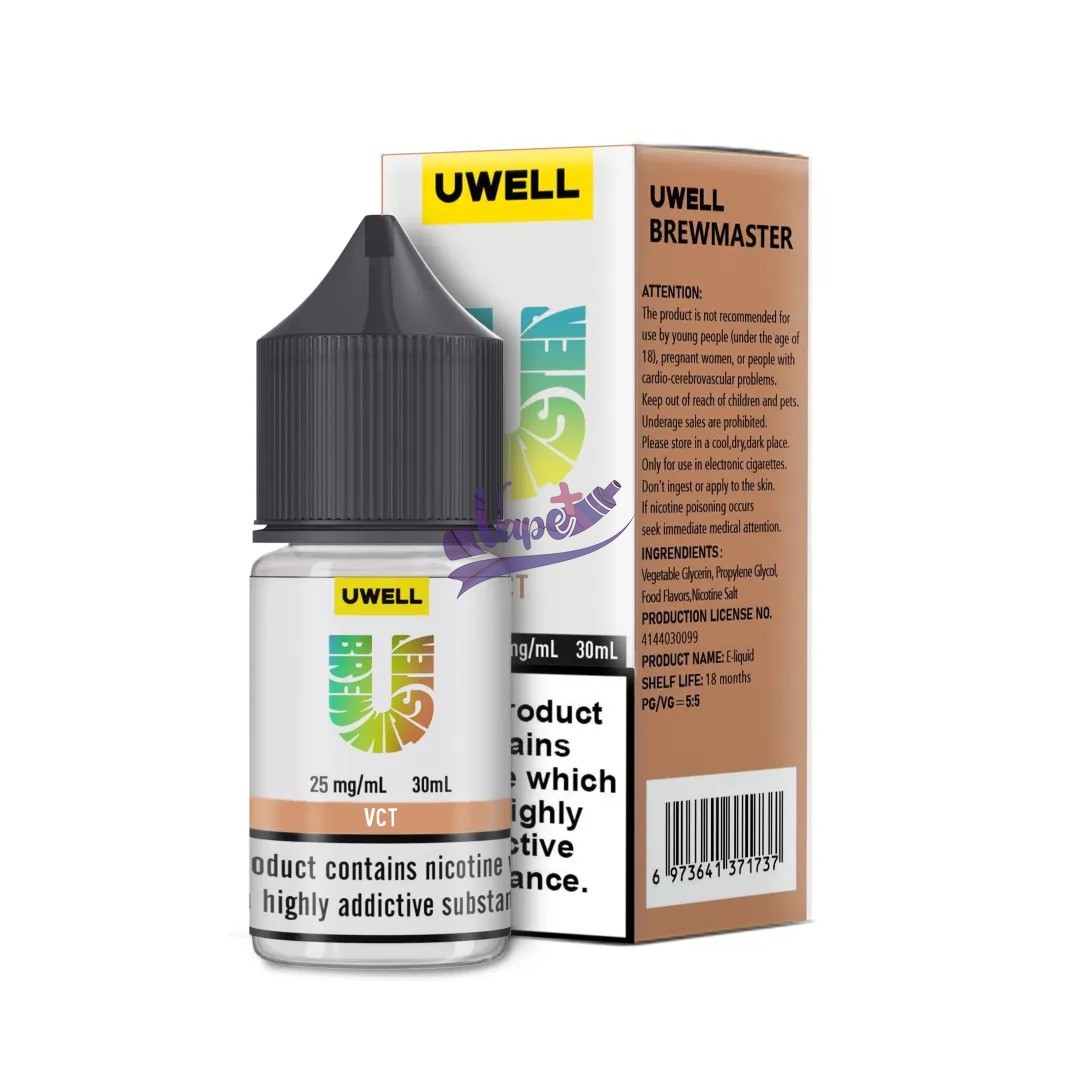 نیکوتین سالت یوول طعم وانیل کارامل تنباکو (VCT) | Uwell VCT Salt (30ml) - تصویر 2