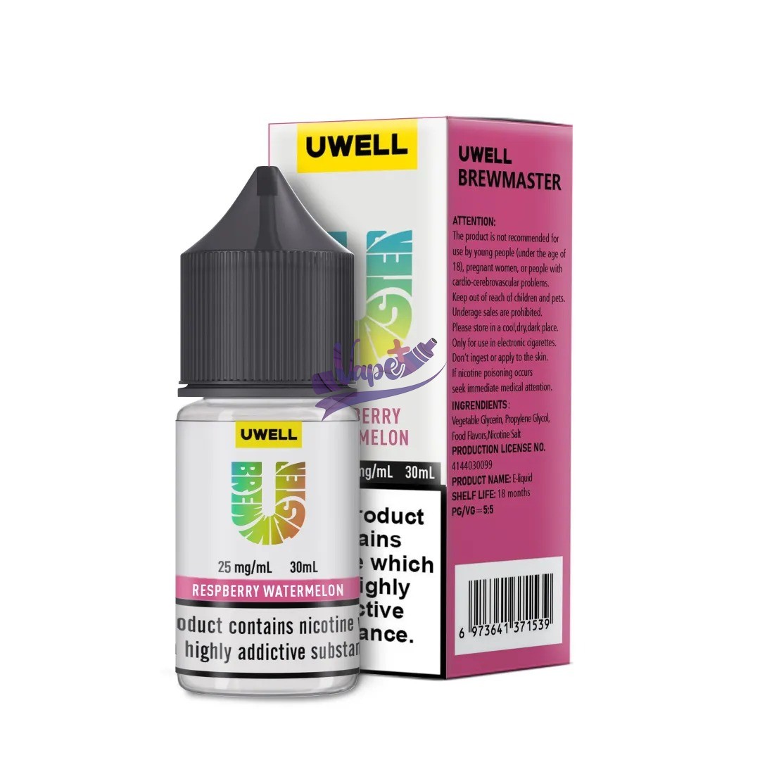 نیکوتین سالت یوول طعم تمشک و هندوانه | Uwell Raspberry Watermelon Salt (30ml) - تصویر 2