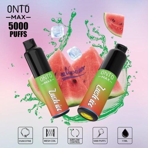 پاد یکبار مصرف انتو مکس هندوانه یخ | Onto Max – Lush Ice Disposable Vape - تصویر 2