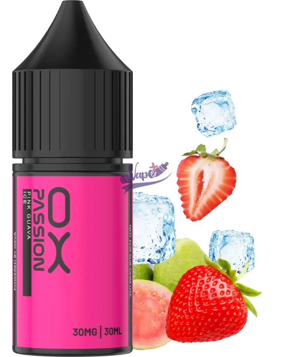 سالت اکسوا توت فرنگی گواوا یخ | Oxva Pink Guava Ice Nic Salt E-Liquid