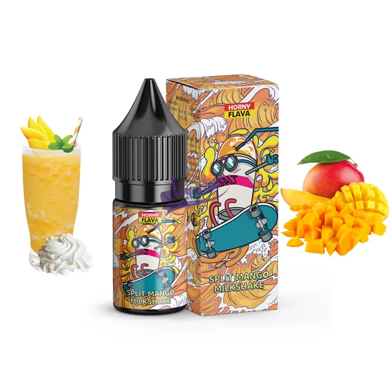 سالت میلک شیک انبه هورنی | Horny Flava Salt Split Mango Milkshake 30ml - تصویر 2