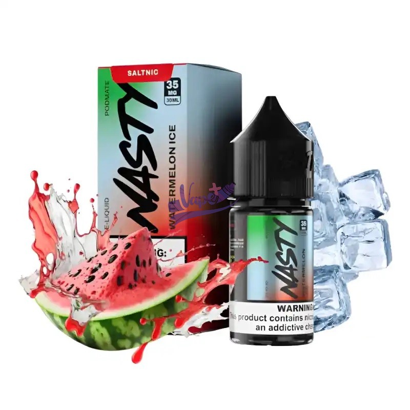 سالت نستی هندوانه یخ | NASTY PODMATE WATERMELON ICE - تصویر 2