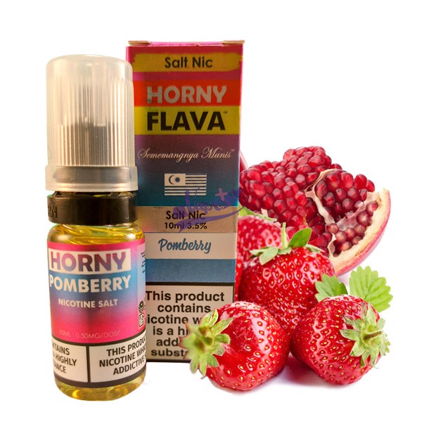 سالت نیکوتین انار توت‌فرنگی هورنی | Horny Flava Salt Pomberry Original 30ml