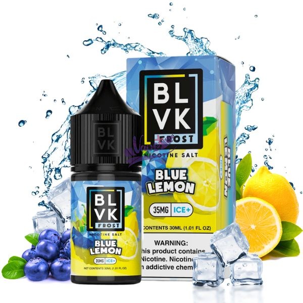 سالت نیکوتین بلوبری لیمو یخ بی ال وی کی | BLVK Blue Lemon Ice Salt 30ml - تصویر 2