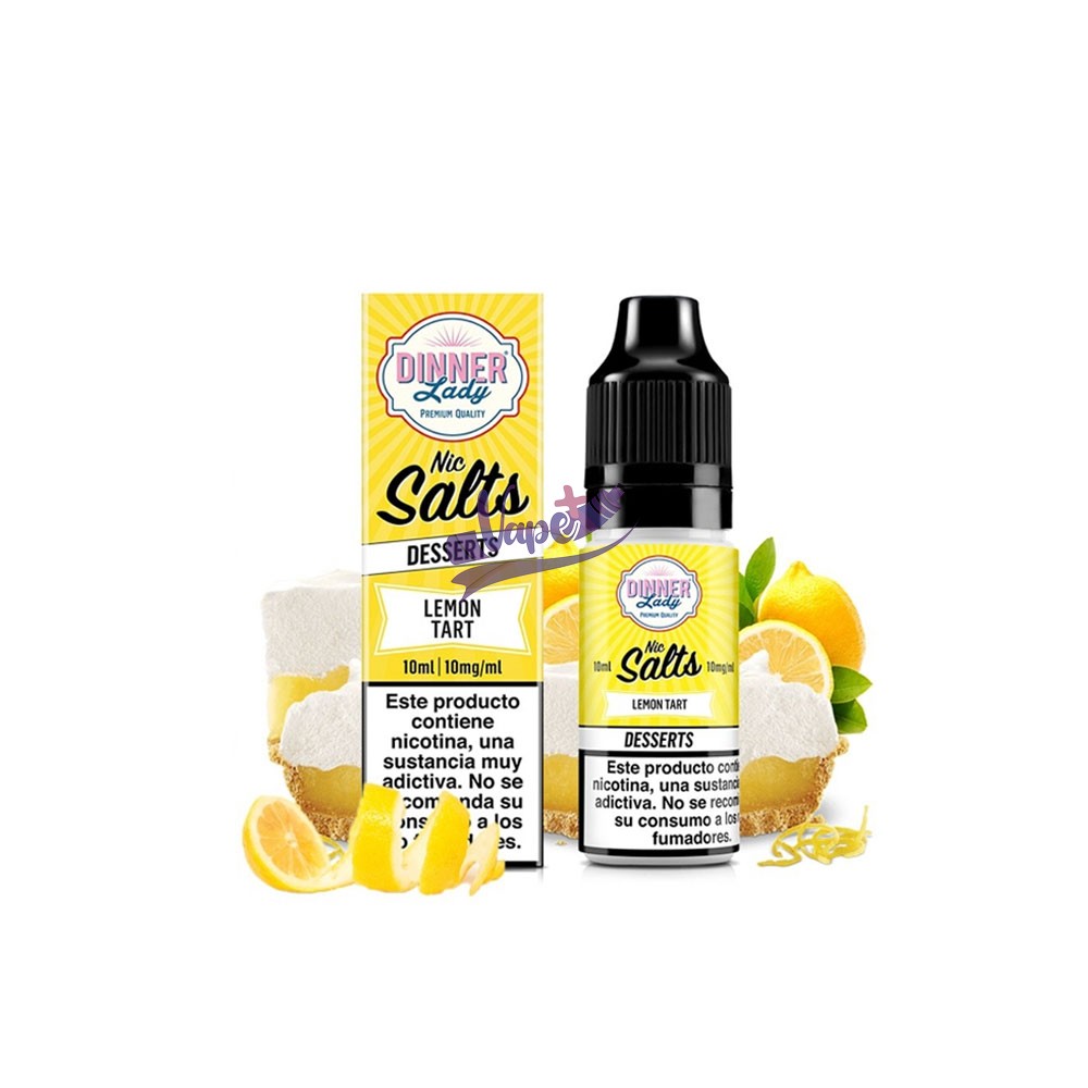 سالت نیکوتین داینر لیدی کیک لیمویی ۱۰ میل | Dinner Lady Lemon Tart Salt (10ml) - تصویر 2