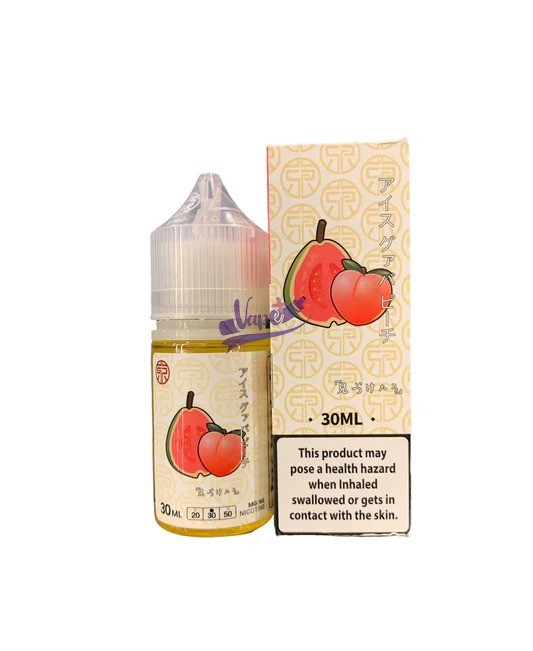 سالت نیکوتین هلو گواوا یخ توکیو | Tokyo Iced Guava Peach Salt - تصویر 2