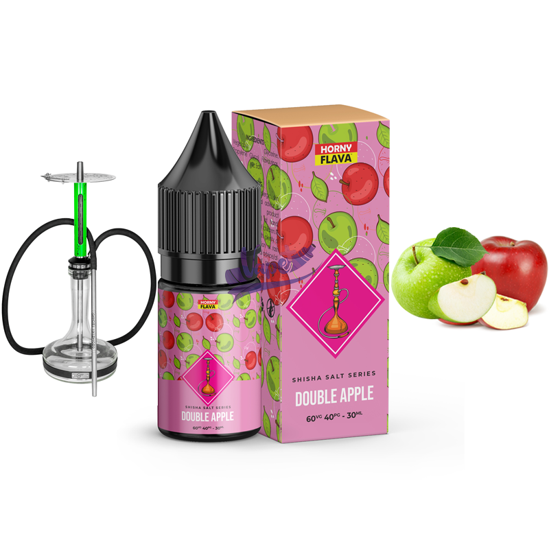 سالت نیکوتین قلیانی دوسیب یخ هورنی | Horny Flava Salt Shisha Double Apple Ice 30ml - تصویر 2
