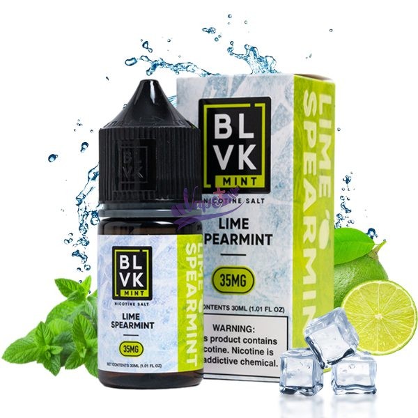 سالت نیکوتین موهیتو بی ال وی کی | BLVK Lime Spearmint Salt 30ml - تصویر 2