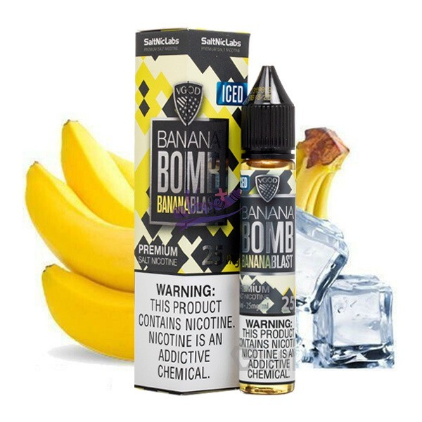 سالت نیکوتین موز یخ ویگاد | VGOD Banana Bomb Iced