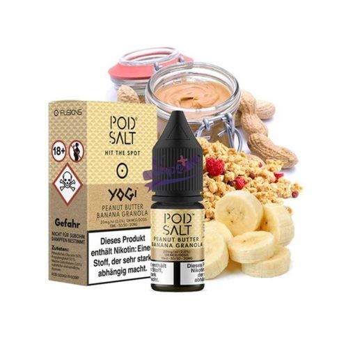 سالت نیکوتین پاد سالت کره بادام زمینی موز | Pod Salt Peanut Butter Banana Granola