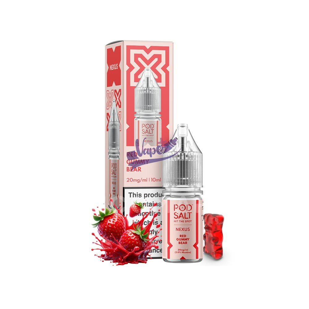 سالت نیکوتین پاد سالت پاستیل خرسی قرمز | Pod Salt Red Gummy Bear - تصویر 2