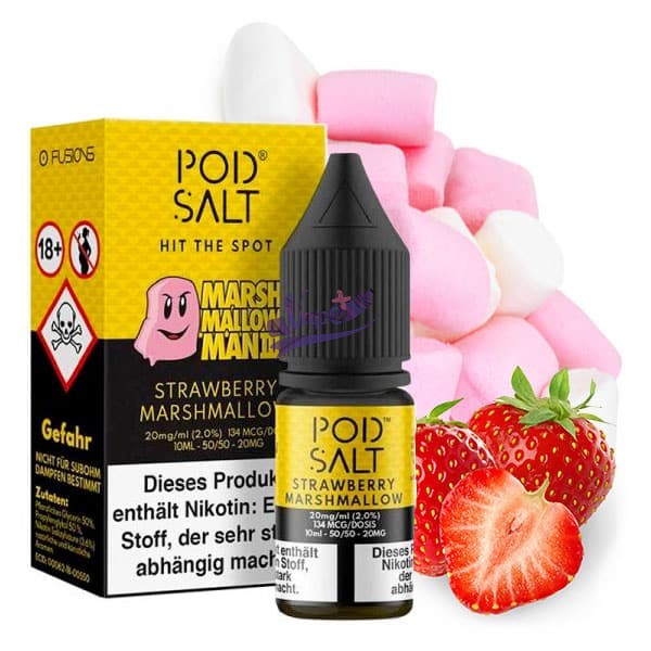 سالت نیکوتین پاد سالت توت فرنگی مارشمالو | Pod Salt Strawberry Marshmallow