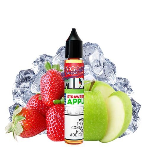 سالت نیکوتین سیب و توت‌فرنگی یخ ویگاد | VGOD MIX Iced Strawberry Apple