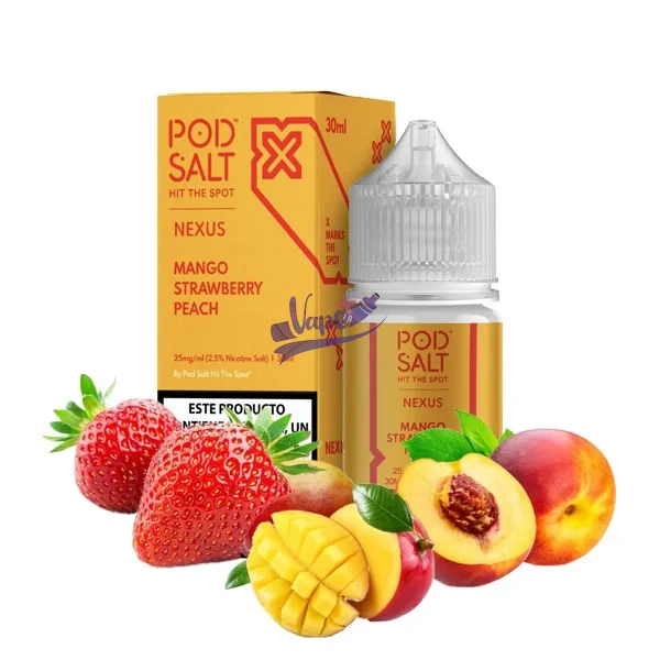 سالت پاد سالت انبه توت فرنگی هلو | pod salt mango strawberry peach