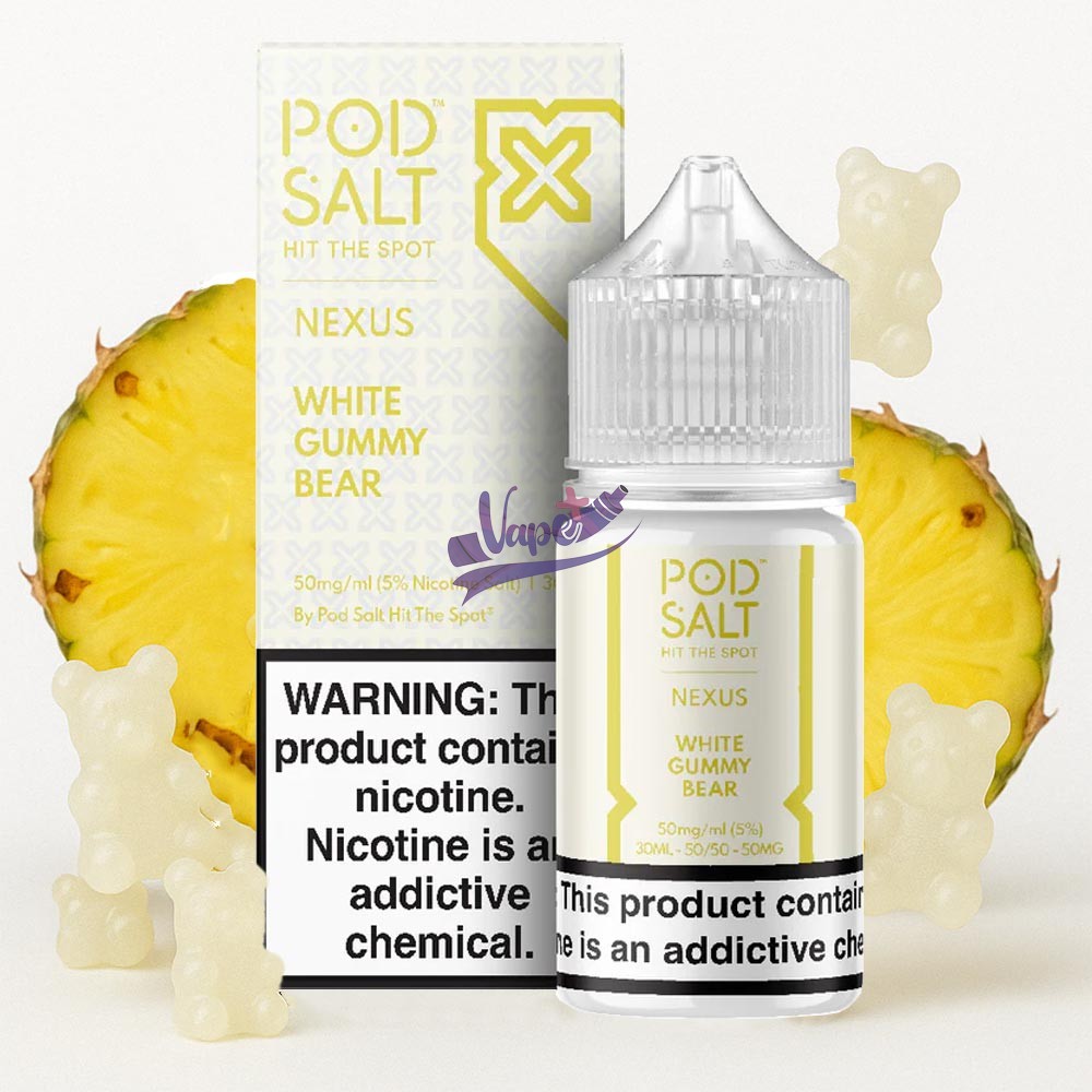 سالت پاد سالت پاستیل خرسی سفید | Pod salt white gummy bear - تصویر 2