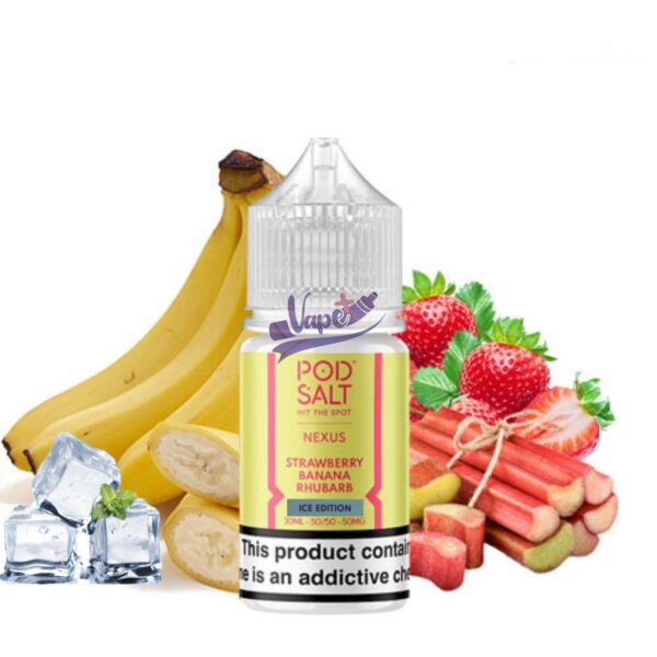 سالت پاد سالت توت فرنگی موز ریواس | pod salt strawberry banana rhubarb