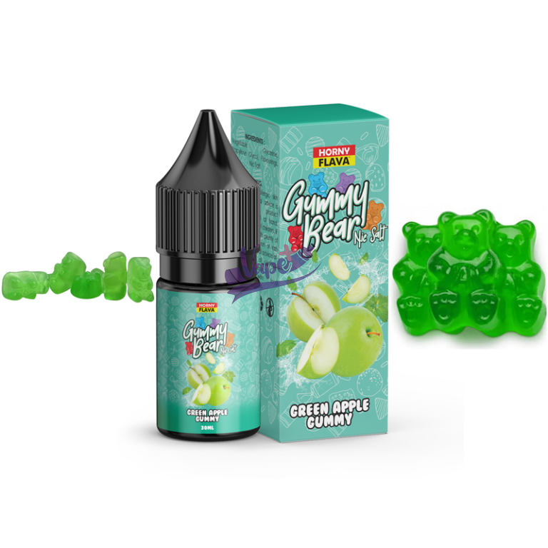 سالت پاستیل سیب سبز هورنی | Horny Flava Salt Green Apple Gummy 30ml - تصویر 2